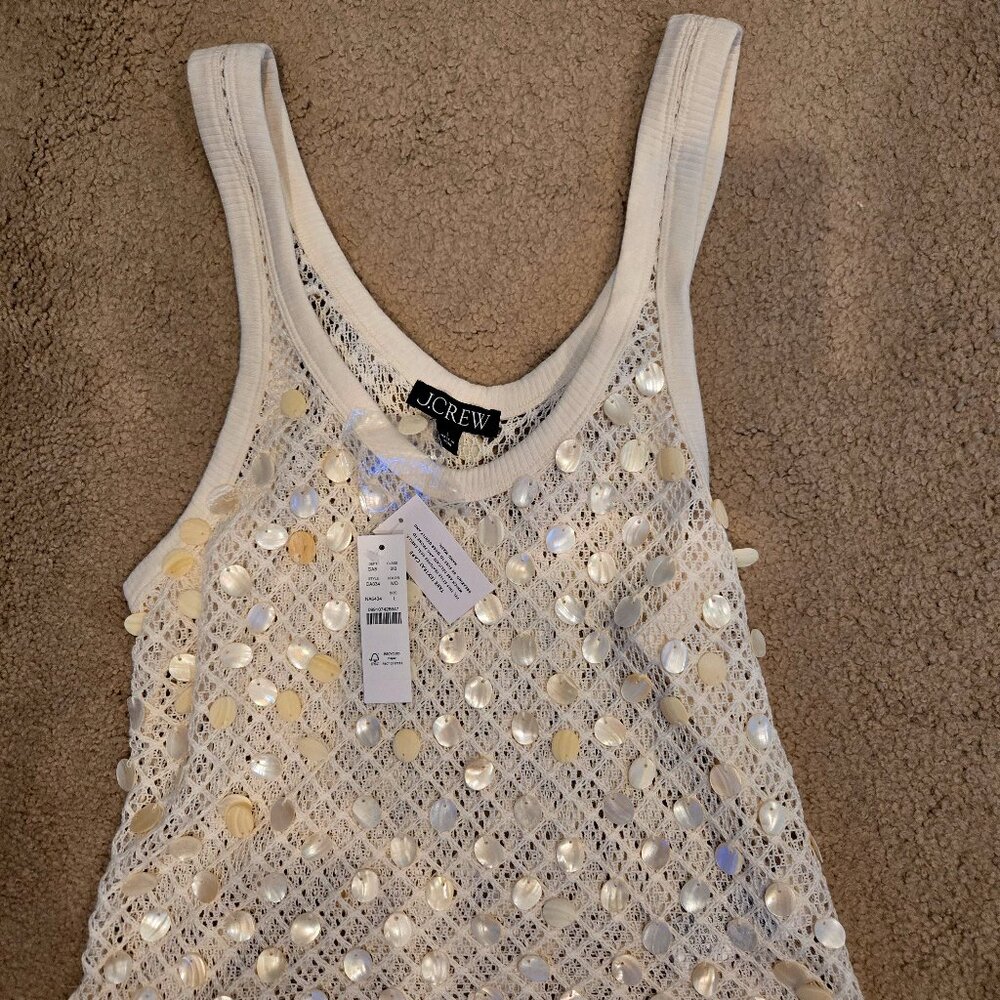 J.Crew NWT Sequin Palette Tank Top L